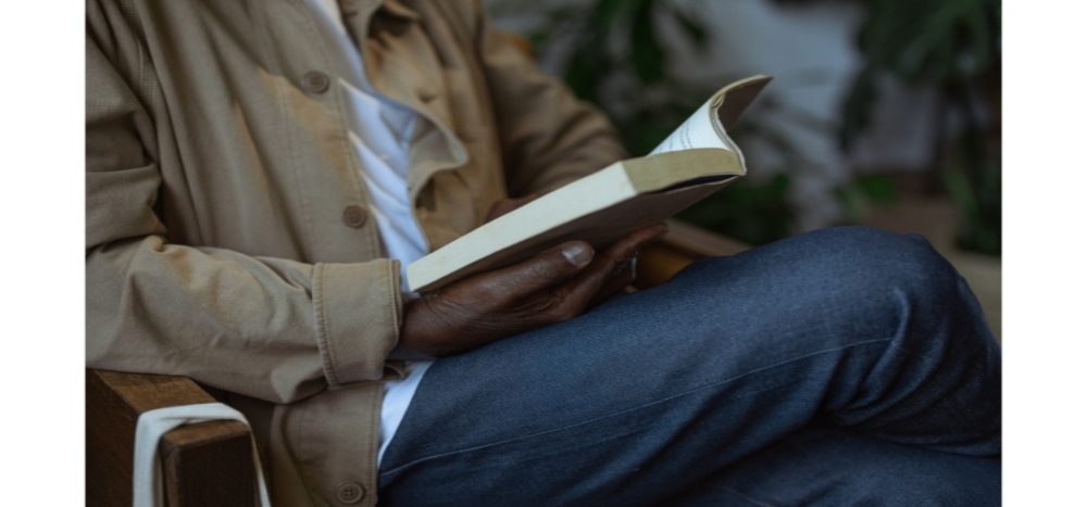 lifelong learning: man reading a book